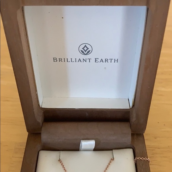 Real rose gold diamond necklace - Picture 3 of 5